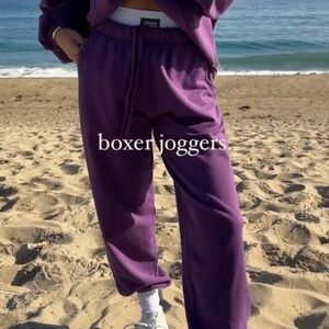 Daily Drills boxer joggers in purple  M/L